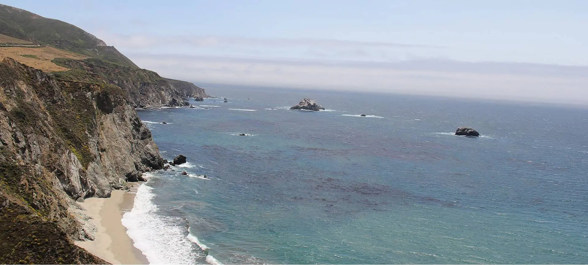 Pacific Ocean along Highway One near the Bixby Bridge, Big Sur, California